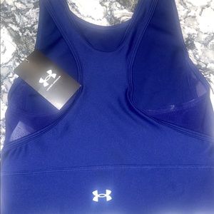 Brand new with tags on under armour sports bra blue size small